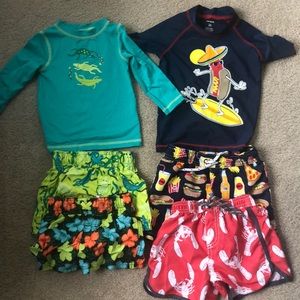 Bundle of Boys Bathing suits - like new